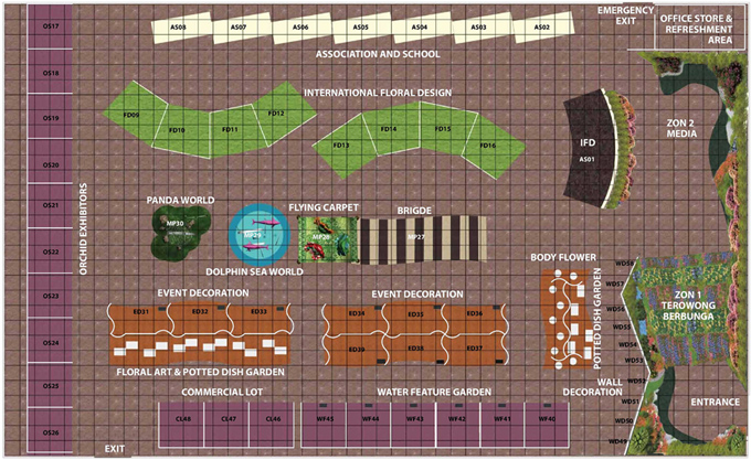Floor Plan and Booth Numbers